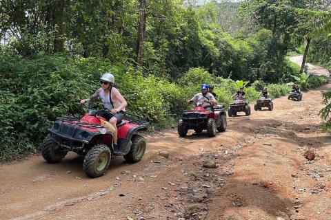 Aventura en el horizonte de Phuket: Aventura en tirolina y quadExcursión en quad de 1 hora