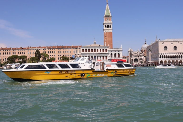 Venecia: Traslado en barco desde/hacia el aeropuerto Marco Polo con 3 rutas1-Ida de Venecia San Marco Giardinetti al Aeropuerto