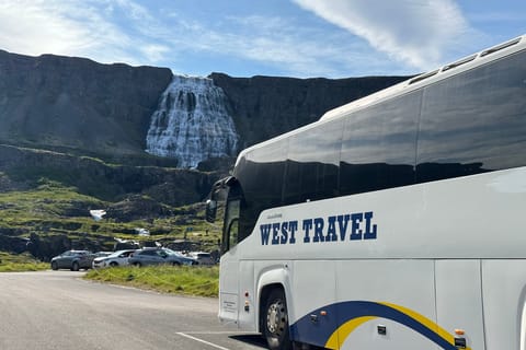 From Isafjordur: Dynjandi Waterfall Guided Day Trip by Bus