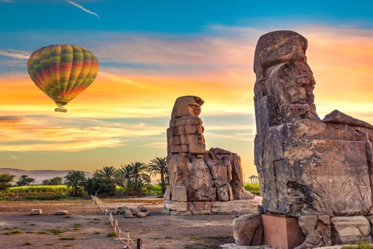 Vanuit Hurghada: Luxor-tour van 1 nacht, heteluchtballon, transfer