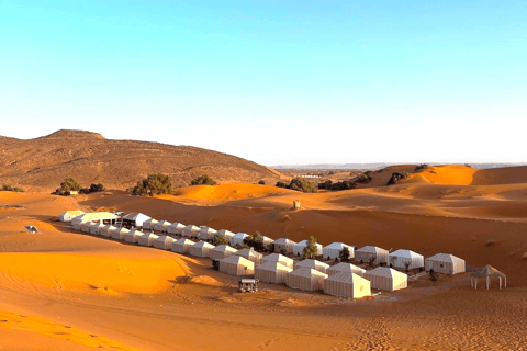 De Ouarzazate à Marrakech : Circuit de 3 jours dans le désert avec randonnée chamelièreCamp du désert standard