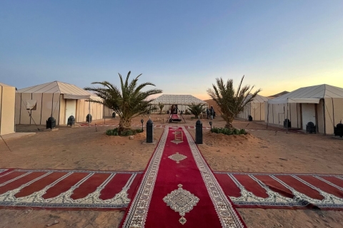 Marrakesh naar Merzouga: 3-daags woestijnavontuur (aanbevolen)Standaard Desert Camp-tent