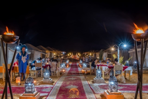 De Marrakech à Merzouga : 3 jours d'aventure dans le désert (Recommandé)Tente de camping standard pour le désert