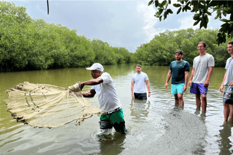 Esperienza di pesca, pesca di granchi e birdwatching a Cartagena + pranzo