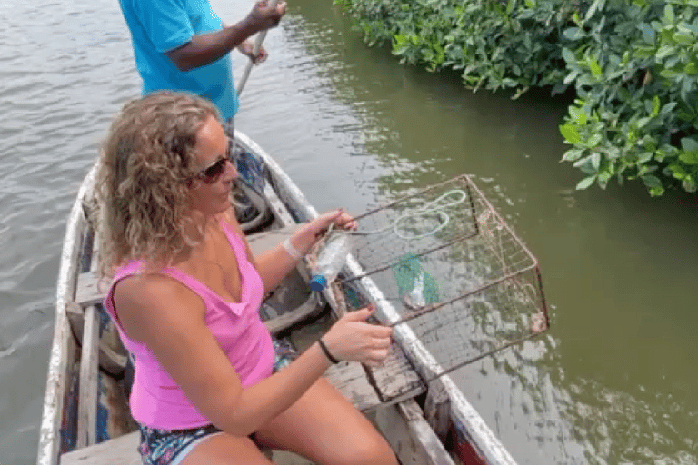 Experiência de pesca, pesca de caranguejo e observação de pássaros em Cartagena + almoço