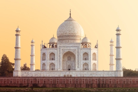 Day Trip to Agra and Taj Mahal by Gatimaan Express 2nd Class Train Tickets, Car for Sightseeing and Local Guide