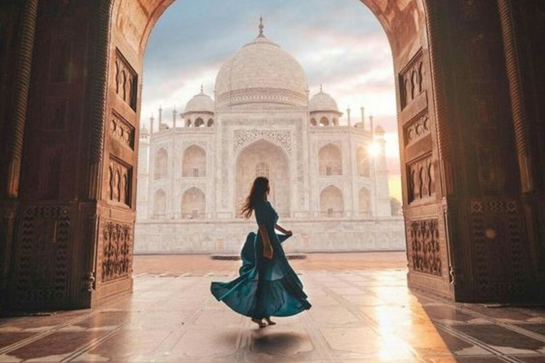 Tour guiado pelo Taj Mahal e Agra saindo de Nova Délhi