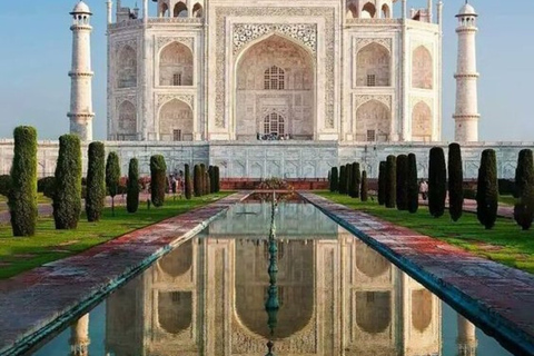 Tour guiado pelo Taj Mahal e Agra saindo de Nova Délhi