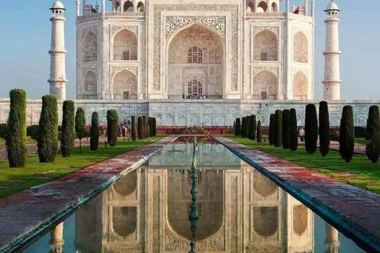 Taj Mahal & Agra Guided Tour from New Delhi Private Transport Car + Tour guide + Entrance Ticket + Lunch