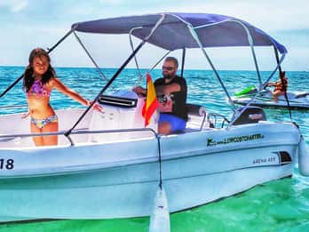 Valencia:Alquiler barco sin licencia PoblaFarnals+Beach Club