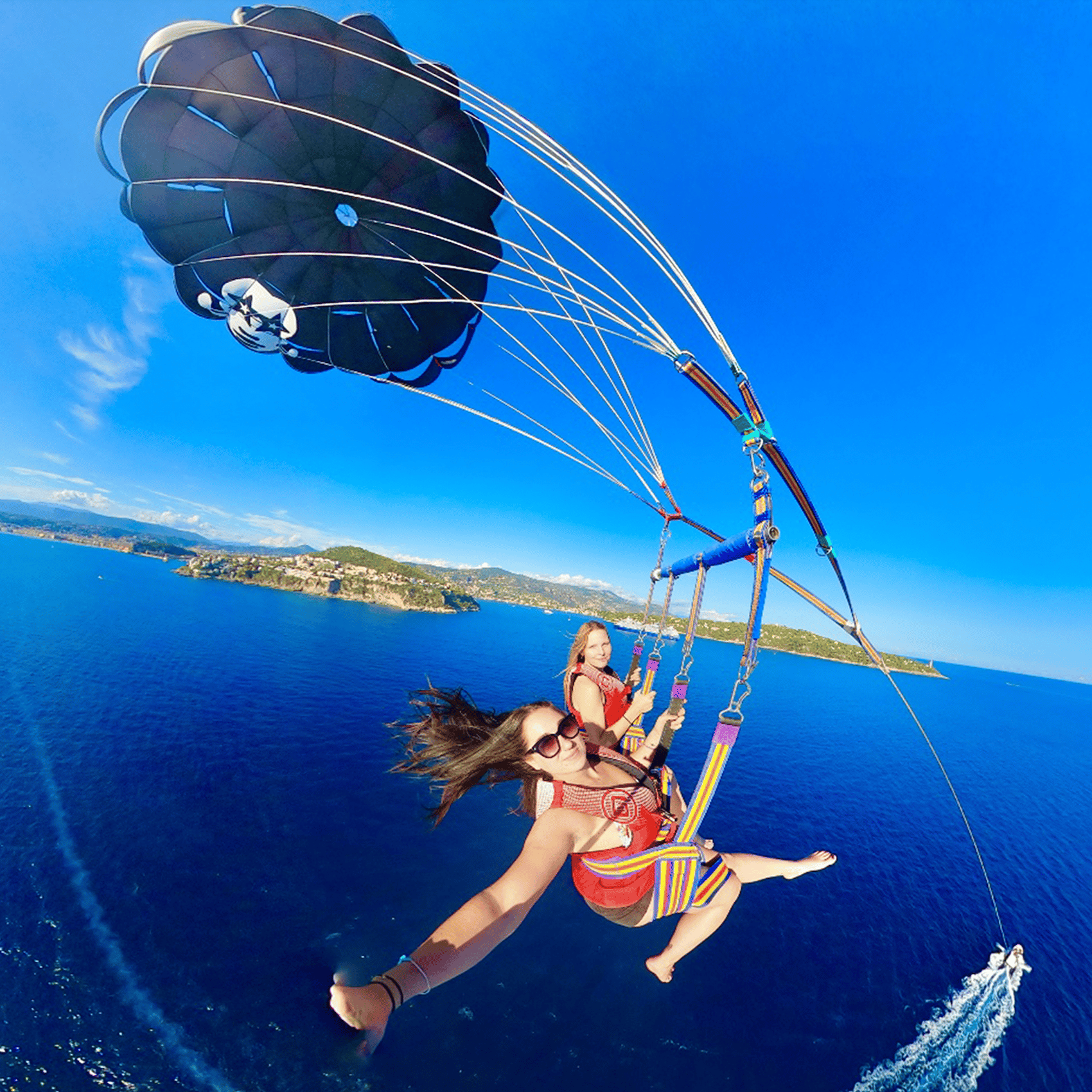 Nizza: Parasailing-Abenteuer mit Blick auf die französische Riviera
