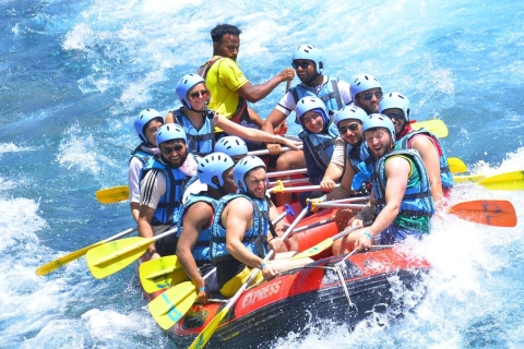 Van Side: Köprülü Canyon Rafting Tour met optionele tokkelbaanWildwaterraften, jeepsafari, tokkelen, transfer en lunch