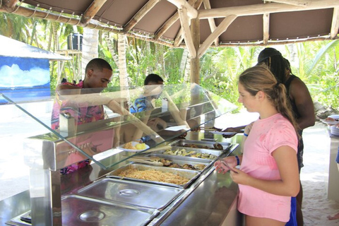 Desde Punta Cana: Saona, Canto de la Playa en grupo reducidoDesde Punta Cana: crucero por el Parque Nacional Cotubanama con almuerzo