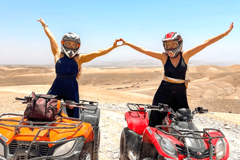 Deserto de Agafay: Quadriciclo, passeio de camelo e jantar com showDestaques do deserto de Agafay: Quad, camelo e jantar