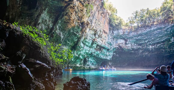 Depuis Argostoli : lac Melissáni et grottes de Drogaráti