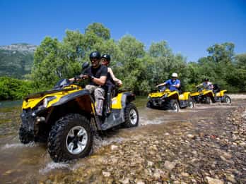 Cidade de Side: Passeio de Quadriciclo, Buggy, Rafting e Tirolesa com Almoço