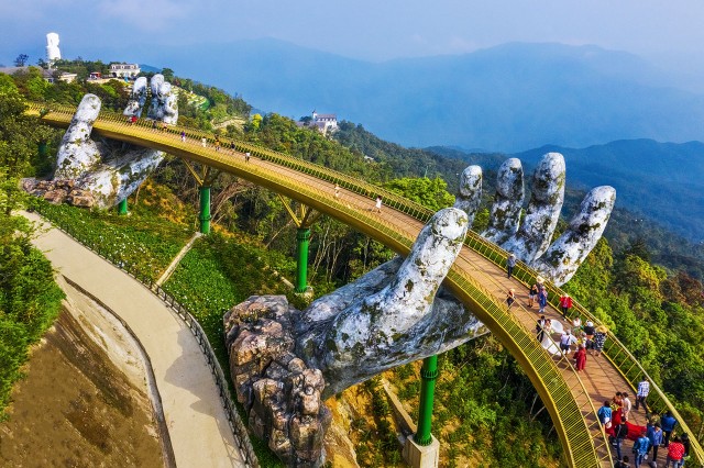 Visit Hoi An To Hue by private car via Hai Van Pass, Golden Bridge in Duy Xuyên District