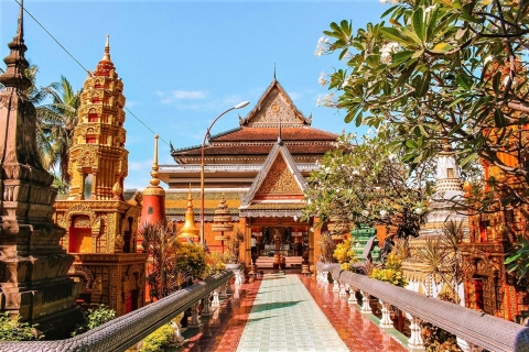 Stadstour door Phnom Penh en privédagtour Koh Dach Silk Island