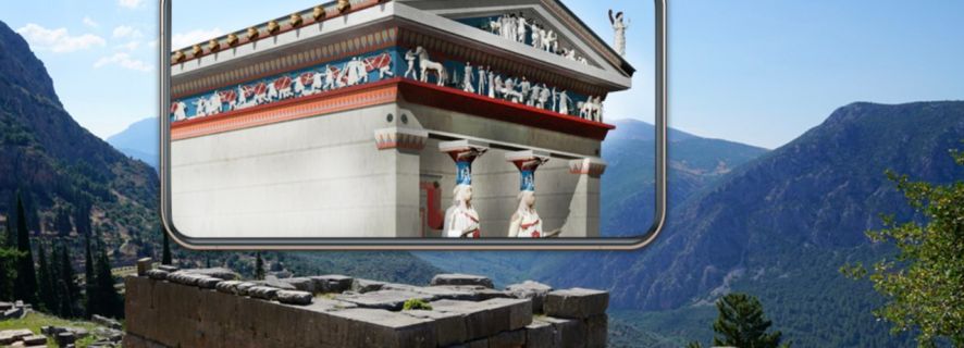 Delphi: tour autoguidato audiovisivo con modelli AR e 3D
