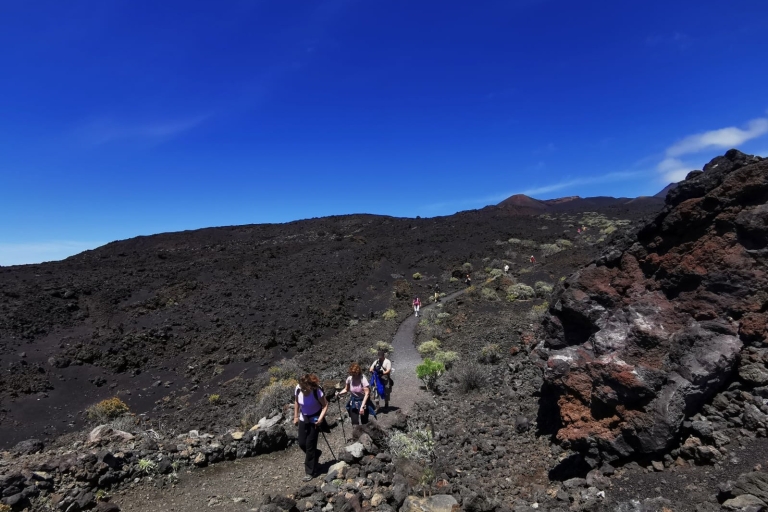 La Palma: South volcanoes guided hike with refreshment Pickup in Fuencaliente