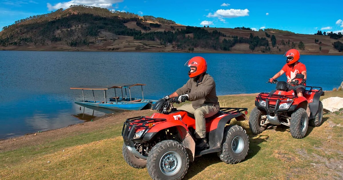 From Cusco Atvs Quad Bike Tour Piuray Lake Huaypo Lake Getyourguide