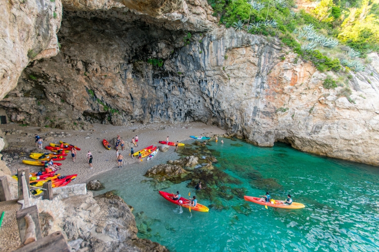 Escapade matinale de Dubrovnik en kayak et plongée avec masque et tuba avec collation
