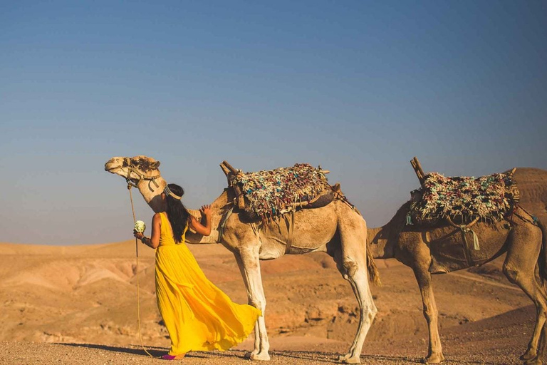 Marrakech: Deserto de Agafay, passeio de camelo e jantar berbere