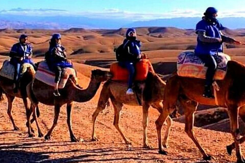 Marrakech: cena nel deserto di Agafay con musica e spettacolo di fuoco