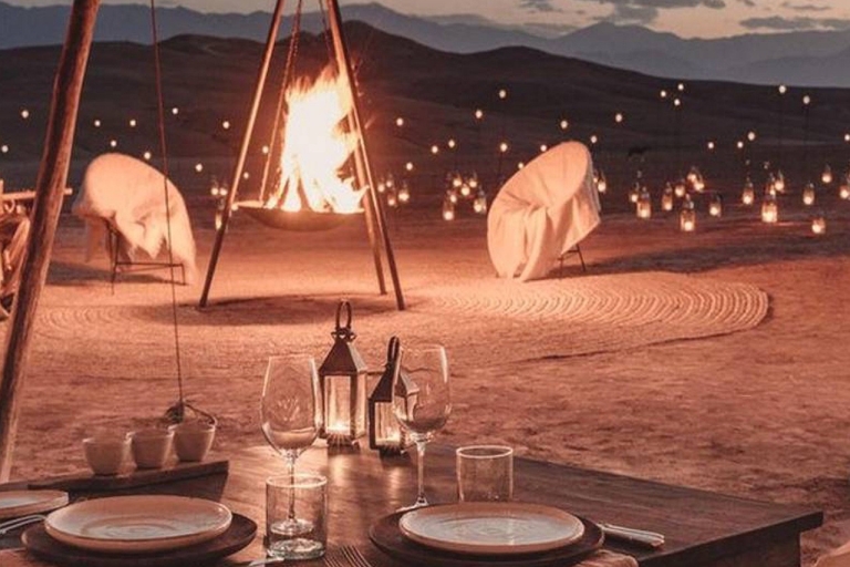 Marrakech: Agafay Desert Dinner with Music & Fire Show