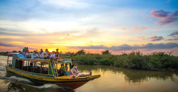 Scenic Boat Journey from Siem Reap to Battambang