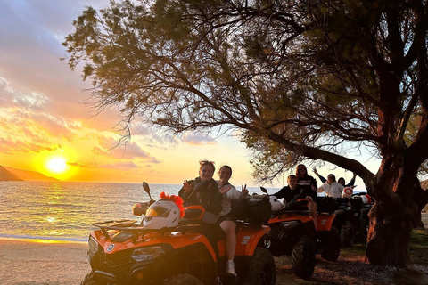 Agia Pelagia: Sunset Quad Trip with Local Products Tasting