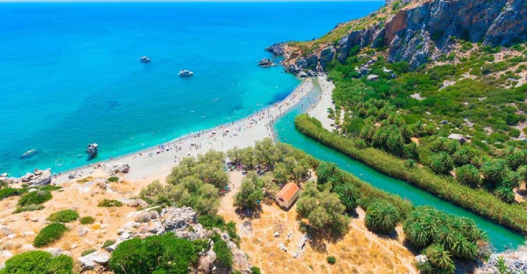 De Rethymno, excursión de un día a Preveli Palm Beach-Kourtaliotiko - Hizvo