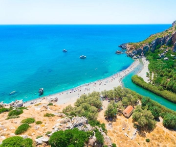 From Rethymno: Preveli Palm Beach and Kourtaliotiko Day Trip