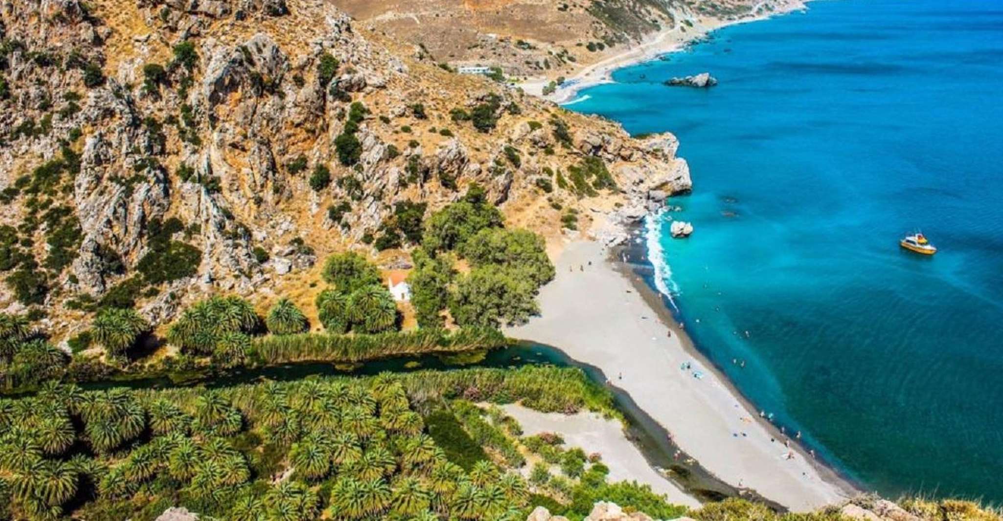 De Rethymno, excursión de un día a Preveli Palm Beach-Kourtaliotiko - Hizvo