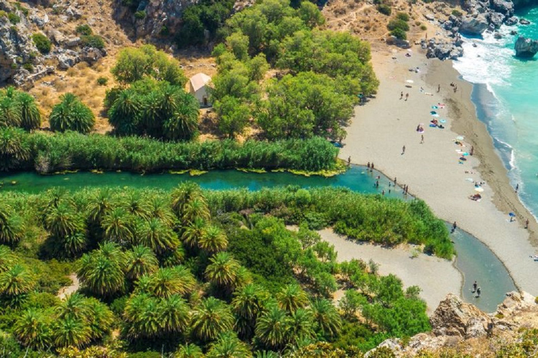 Depuis Réthymnon : Excursion d'une journée à la plage de Preveli Palm Beach-KourtaliotikoDepuis Réthymnon : Excursion d'une journée à Preveli Palm Beach