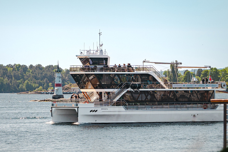 Oslo: Cruzeiro guiado pelo Oslofjord em um barco elétrico silenciosoOslo: cruzeiro guiado pelo Oslofjord em barco elétrico