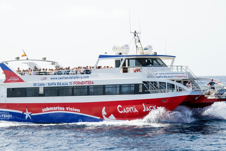Formentera: Round ferry trip from Santa Eulalia Formentera: Departure from Santa Eulalia return at 19:00