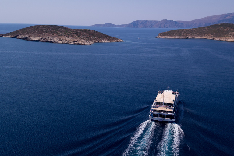 Atenas: Crucero a nado con almuerzo, vino y DJ en directo a bordo