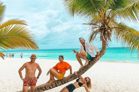 Visite de l'île de Saona en bateau à moteur et en catamaran (formule tout compris)