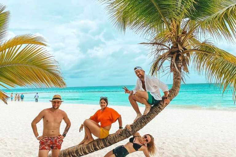 Visite de l'île de Saona en bateau à moteur et en catamaran (formule tout compris)