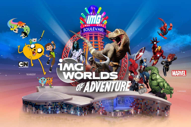 Dubai: IMG Worlds of Adventure-ticket met hoteltransfersIMG Worlds of Adventure met gratis deeloverdrachten