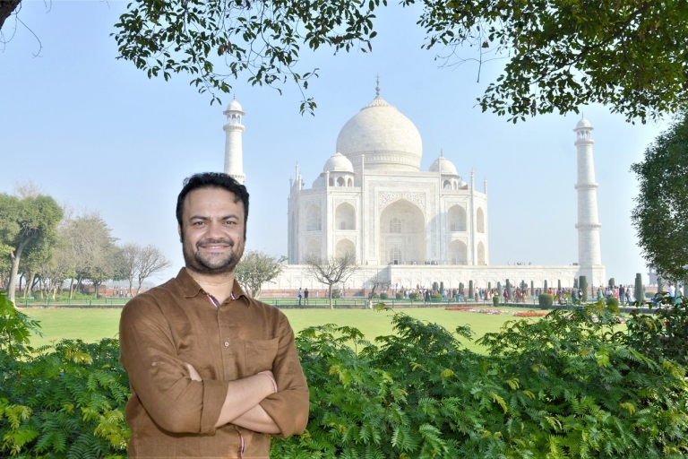 Taj Mahal Sonnenaufgangstour von Delhi ausAuto + Reiseführer