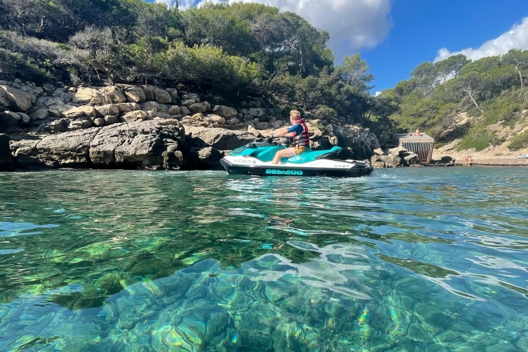 Santa Eulalia: Wycieczka na skuterach wodnych z opcjonalnym poszukiwaniem delfinów1-godzinna wycieczka na skuterze wodnym – 1 osoba na skuterze wodnym