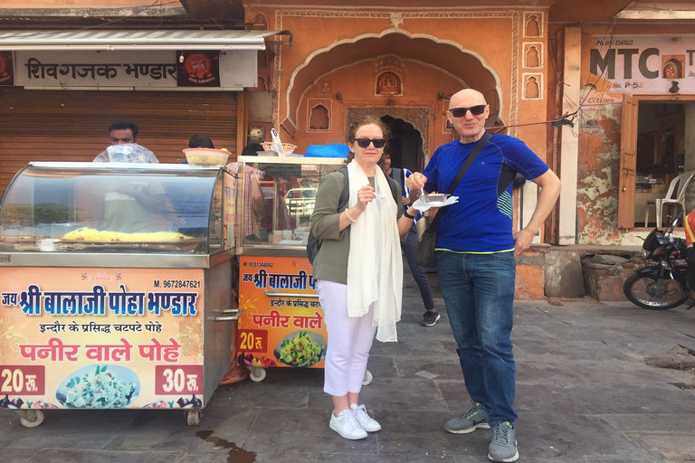 Passeggiata nel patrimonio e degustazione di cibo di strada a Jaipur