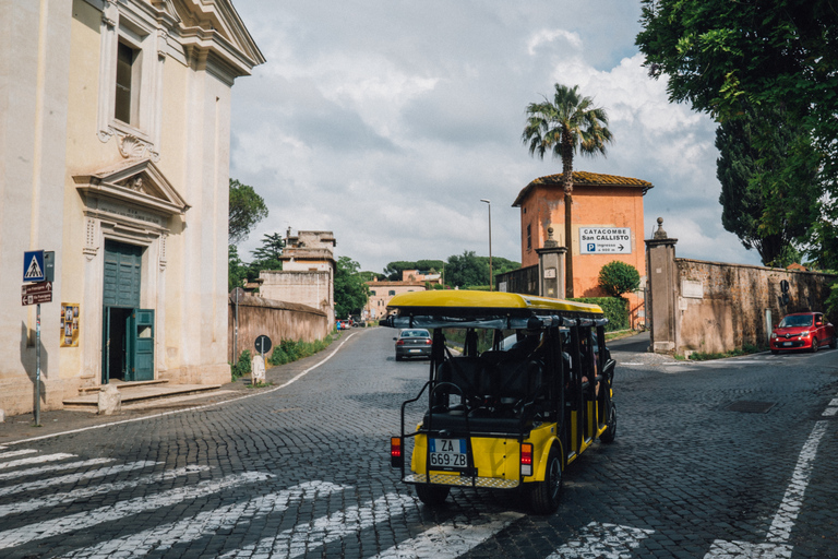Rome: Appian Way Golf Cart Tour with Roman Catacombs Entry