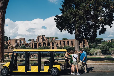 Roma: Excursión en carro de golf por la Vía Apia con entrada a las Catacumbas Romanas