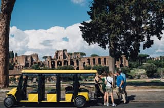 Rom: Appian Way Golf Cart Tour mit Eintritt in die römischen Katakomben