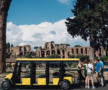 Rome: Appian Way Golf Cart Tour with Roman Catacombs Entry