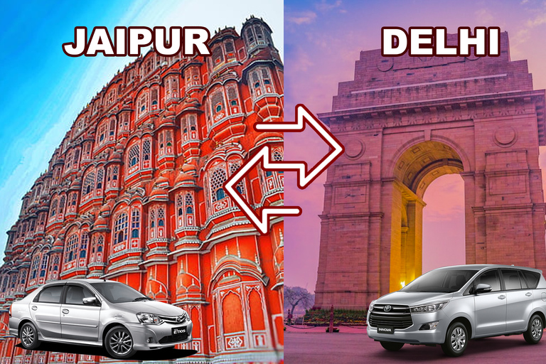 One Way City Transfer between Delhi and Jaipur