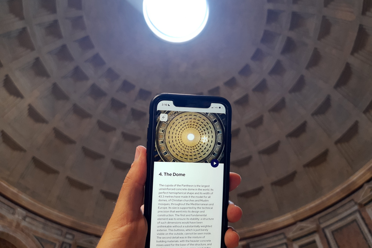 Rome: Fast Track Pantheon Entry Ticket with Audio Guide App